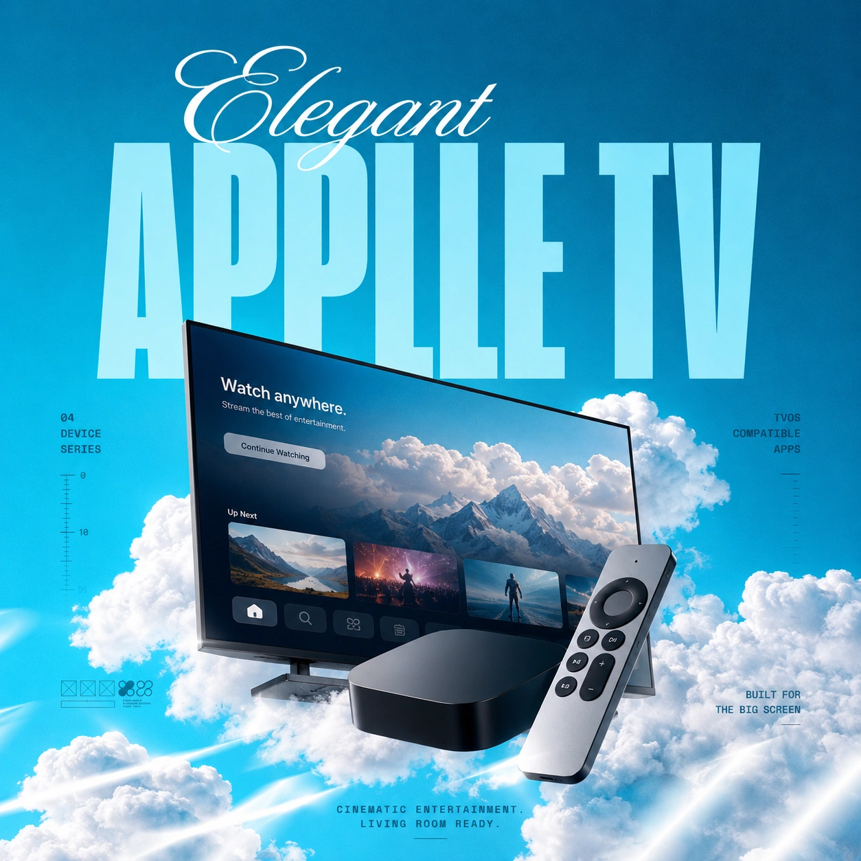 4K IPTV uyumlu akıllı televizyon ve medya cihazları
