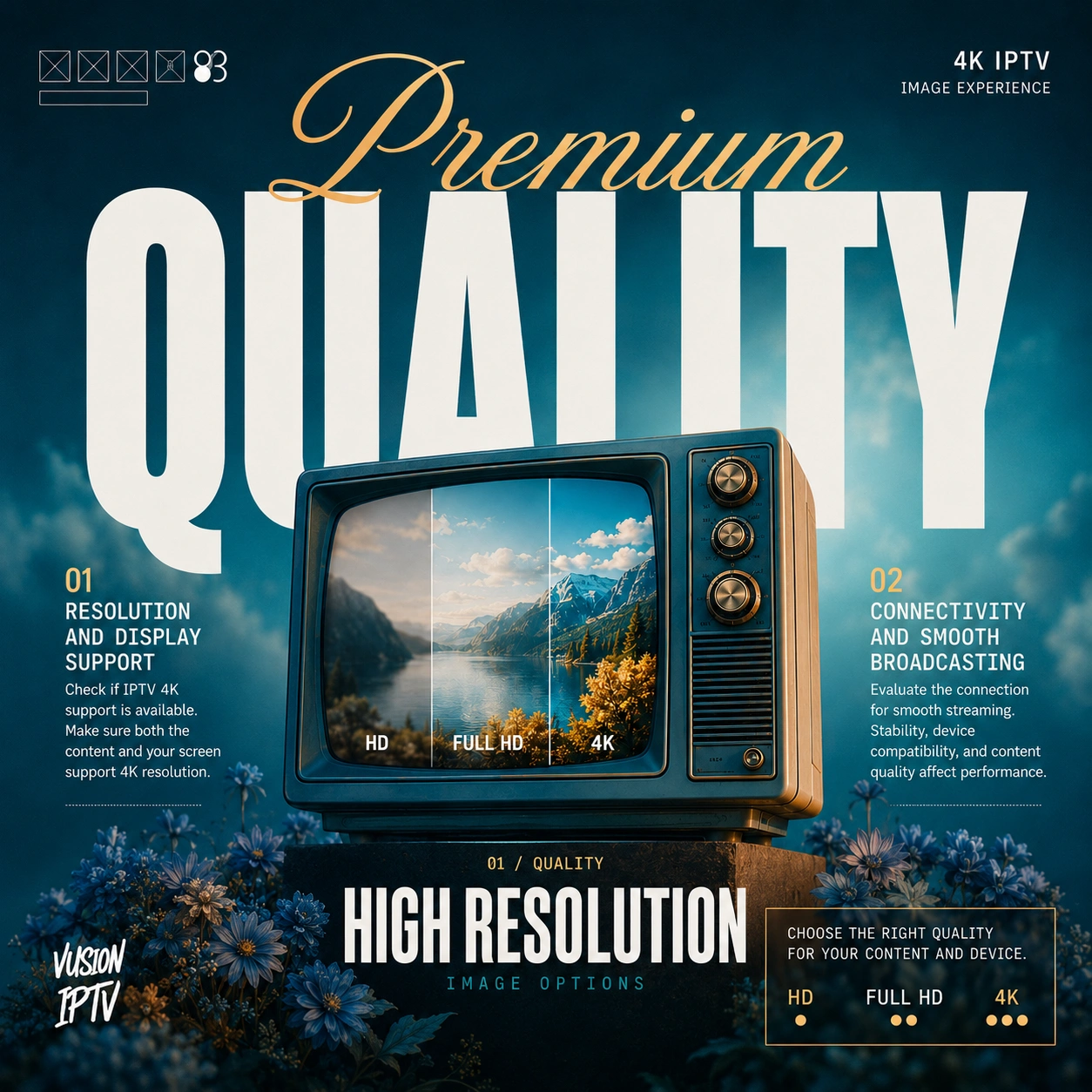4K IPTV ile yüksek görüntü ve yayın kalitesi